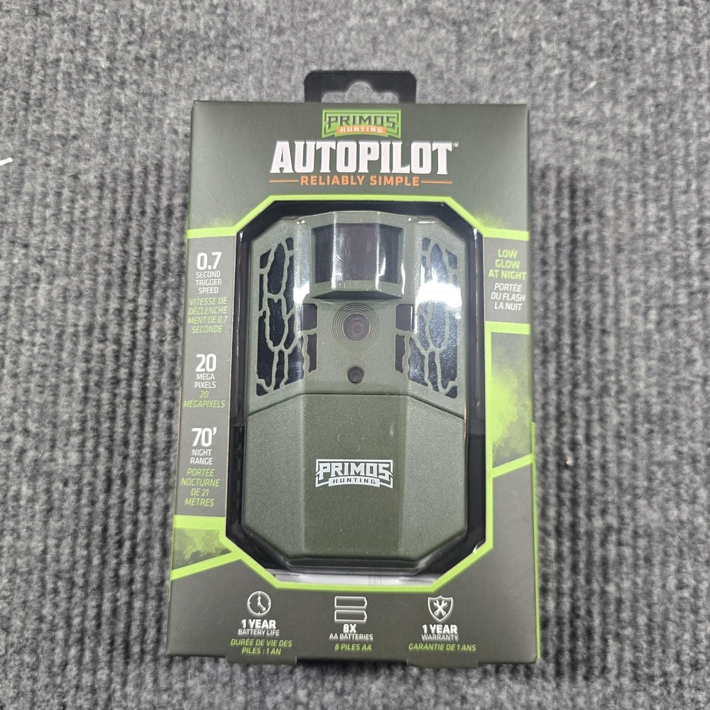 Primos Autopilot Trail Camera 20MP 1080p HD Video Low Glow Green Hunting